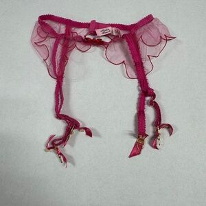 Agent Provocateur -Knickers Forever-Hot  Pink Suspender - Size 4 -NEW in Bag.
